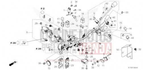 WIRE HARNESS (CRF250LA,CRF300L/LA) CRF300LAS de 2025